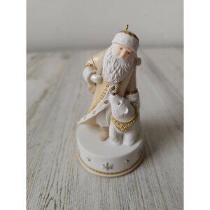 Hallmark 2014 strolling snow Santa polar Bear ornaments Winter wonderland Xmas t